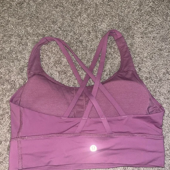 Lululemon Athletica Longline Energy Sports Bra in Velvet Dust - Picture 2 of 6
